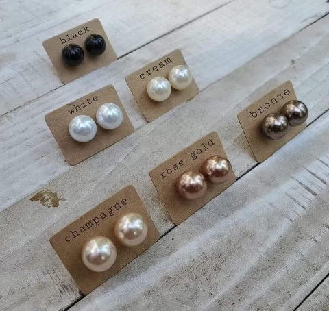 Faux Pearl Earrings